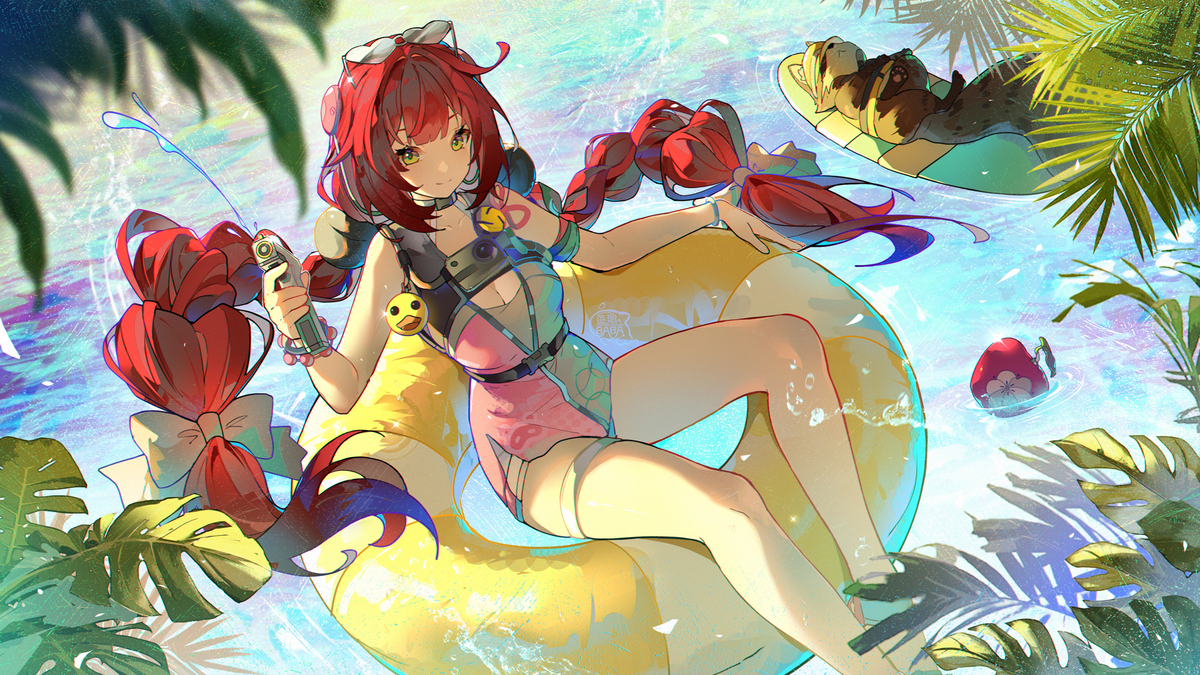 This is a pixiv picture whose title is 浮波柚叶.