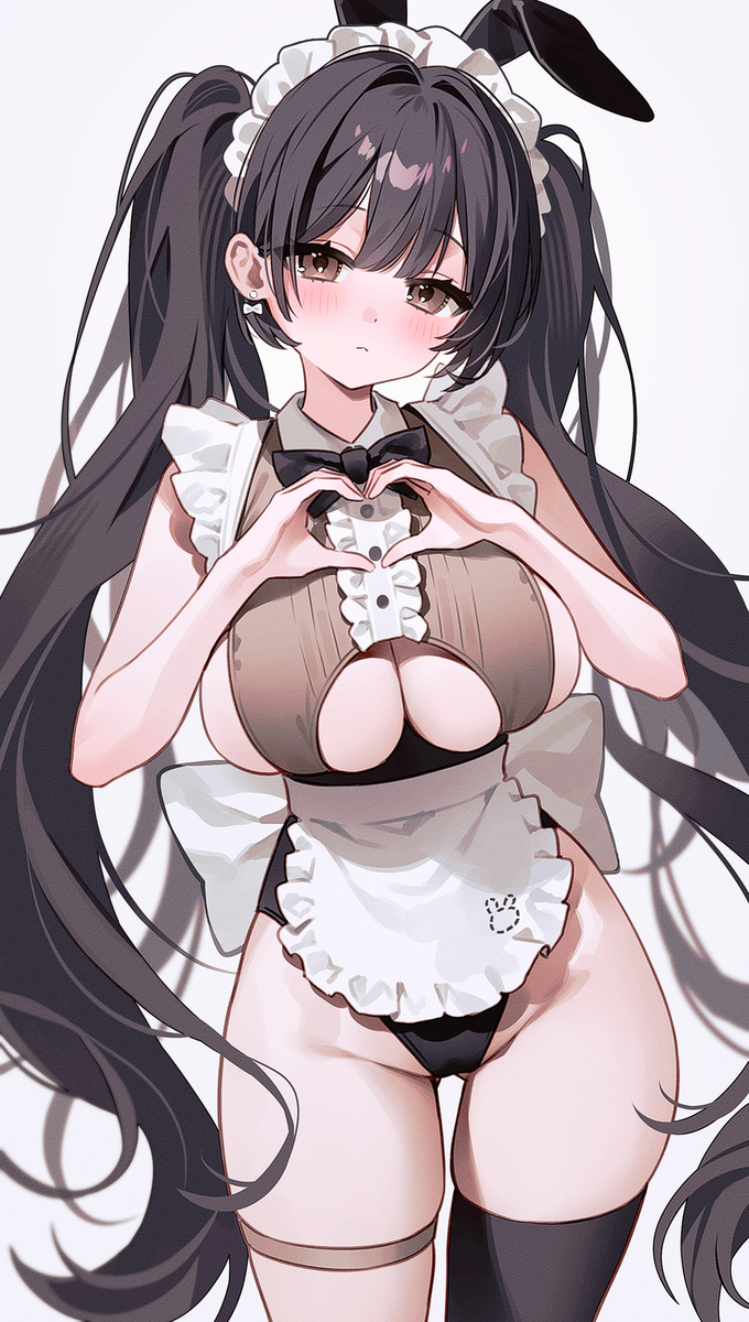This is a pixiv picture whose title is バニーメイド.