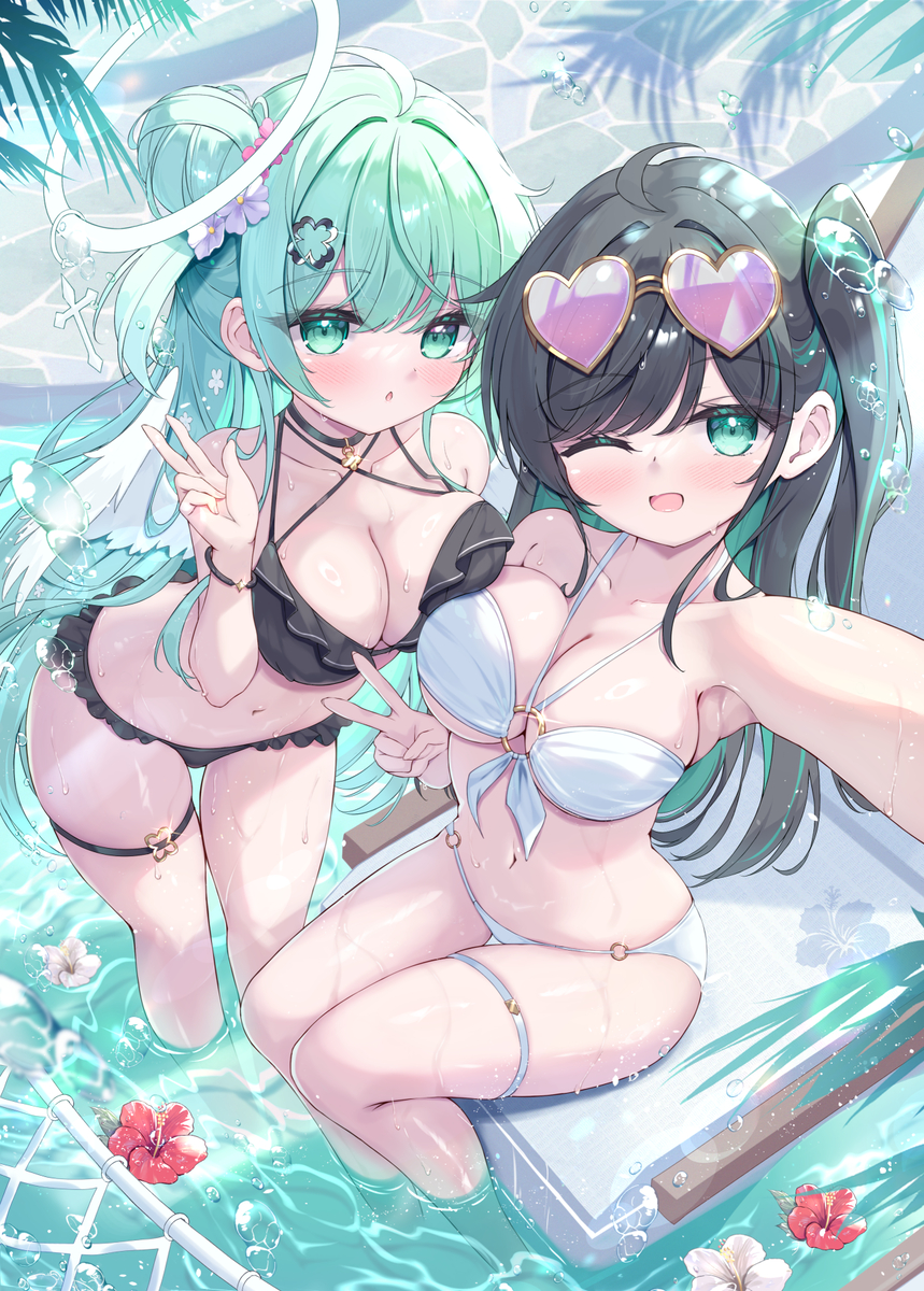 This is a pixiv picture whose title is なつやすみ！.