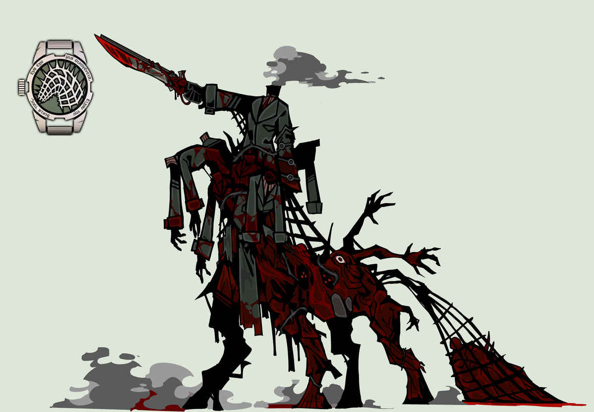 This is a pixiv picture whose title is 뒤틀린 오티스.