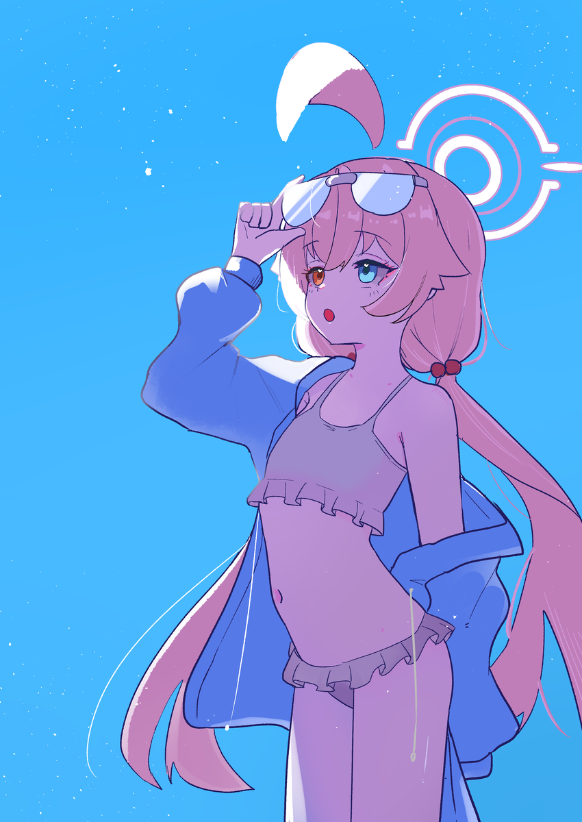 This is a pixiv picture whose title is ブルアカ.