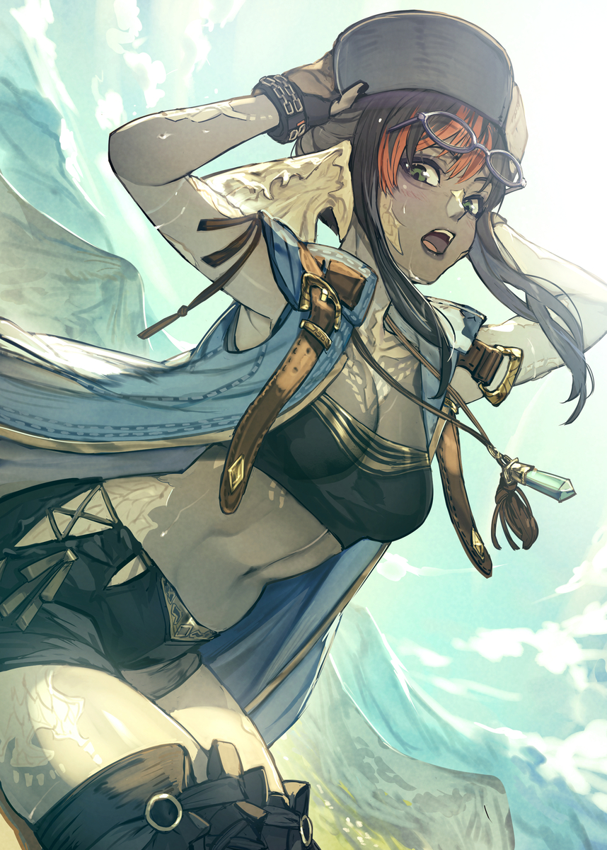 This is a pixiv picture whose title is あっついね！.