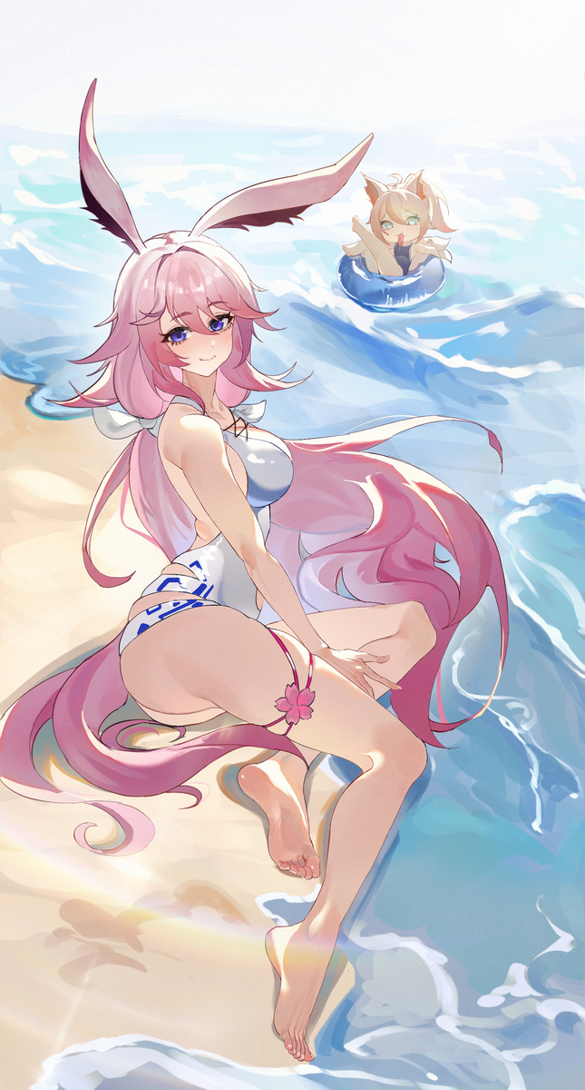 This is a pixiv picture whose title is 八重樱 悠游.