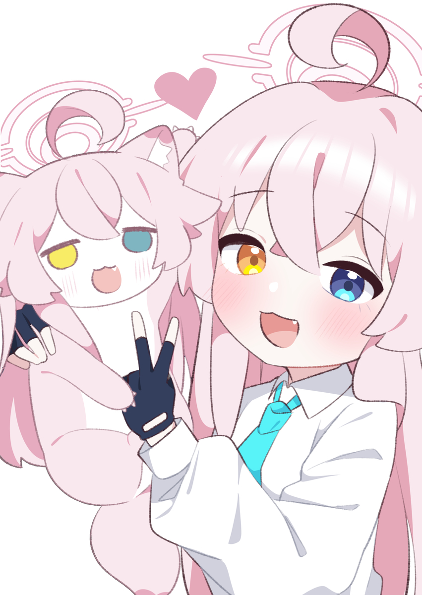 This is a pixiv picture whose title is 二人だからもっといい🩷ホシノイタチ !!.