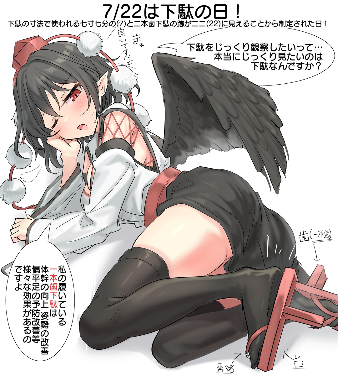 This is a pixiv picture whose title is 7/22は下駄の日！.