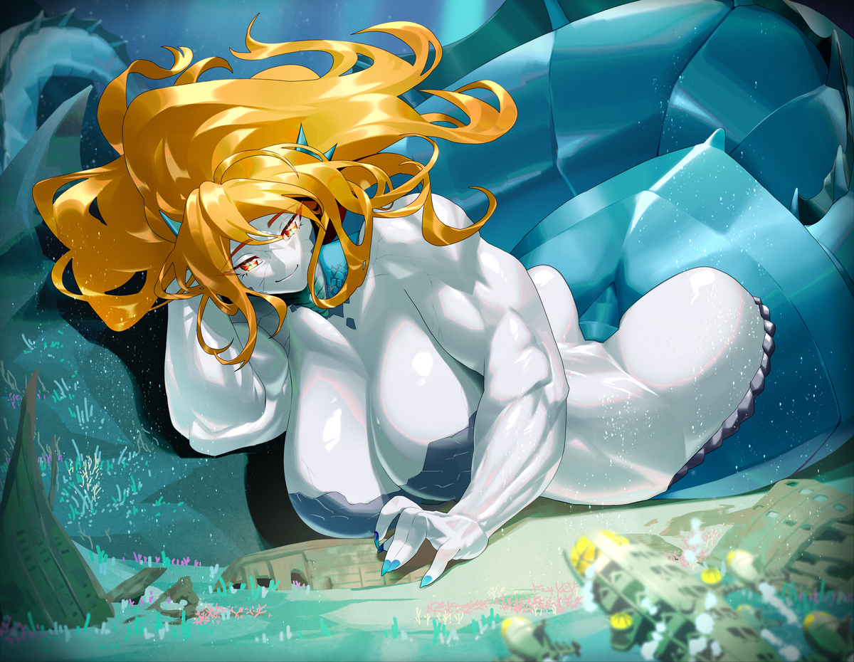 This is a pixiv picture whose title is Under the sea.
