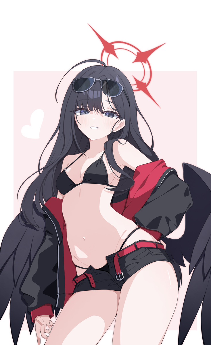 This is a pixiv picture whose title is イチカ(水着).