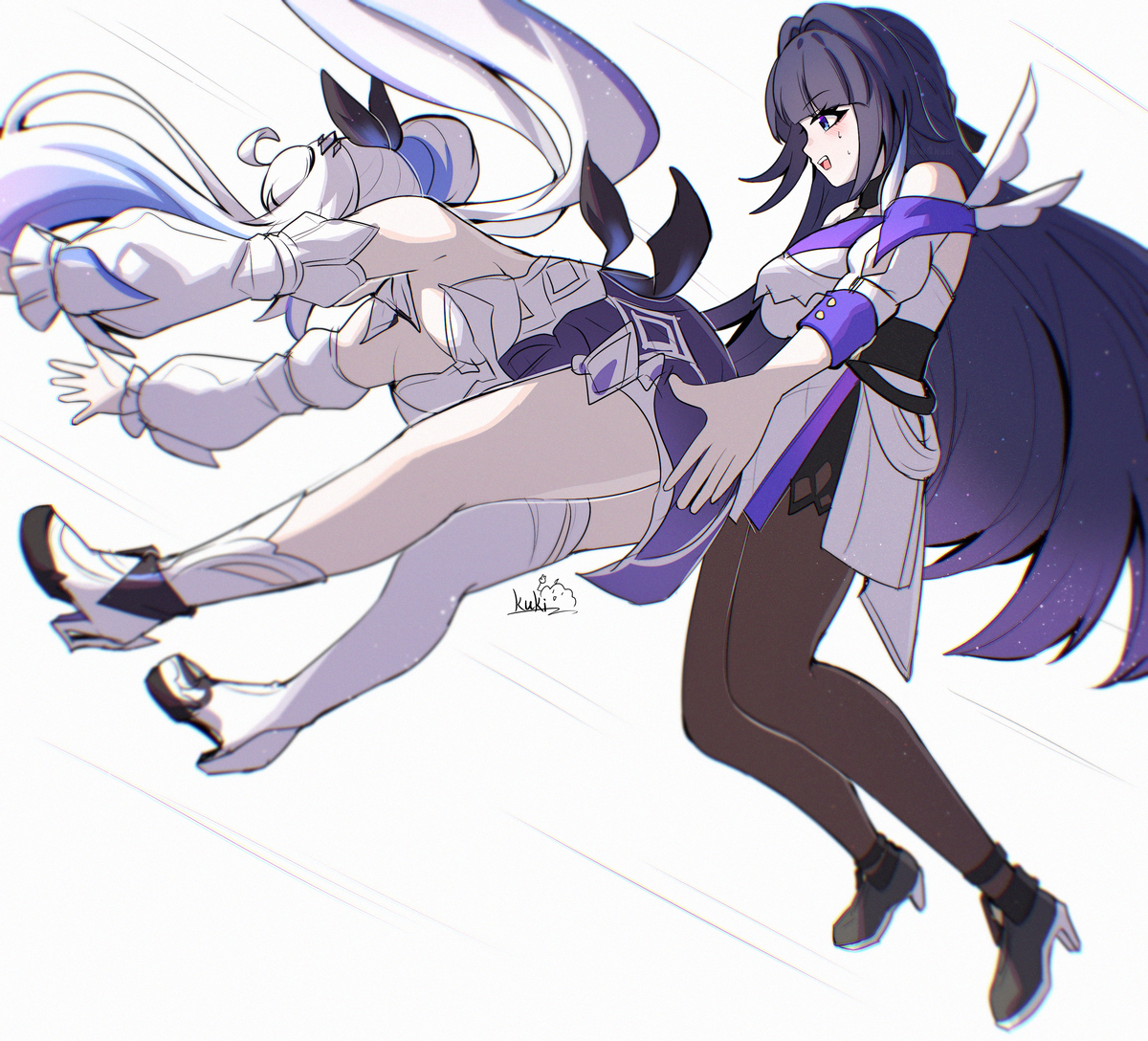 This is a pixiv picture whose title is 朋友说我再画这种图就找人弄死我.