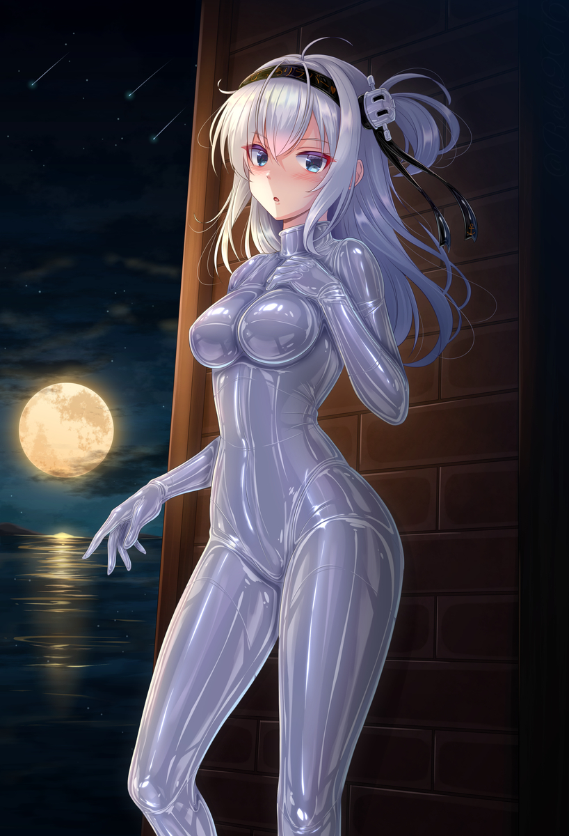This is a pixiv picture whose title is ラバー涼月.