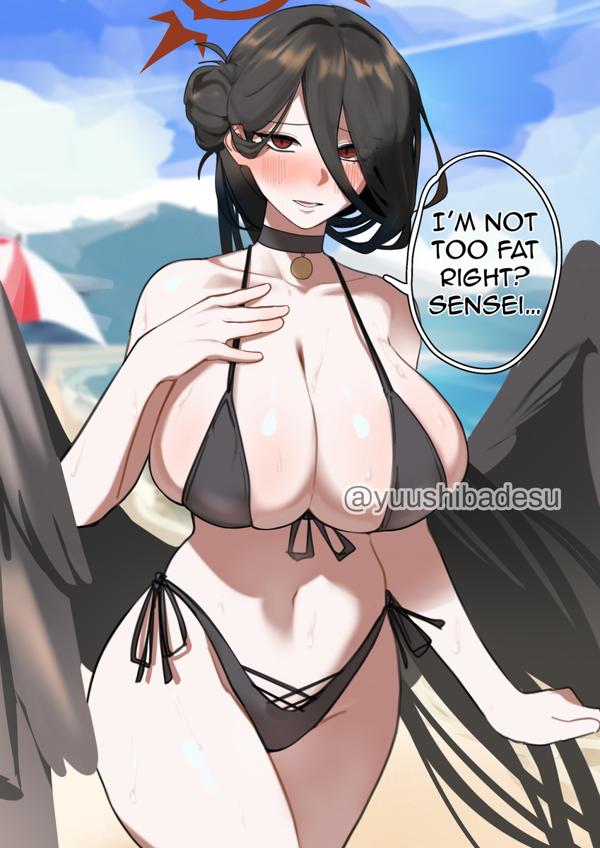 This is a pixiv picture whose title is Hasumi in bikini.