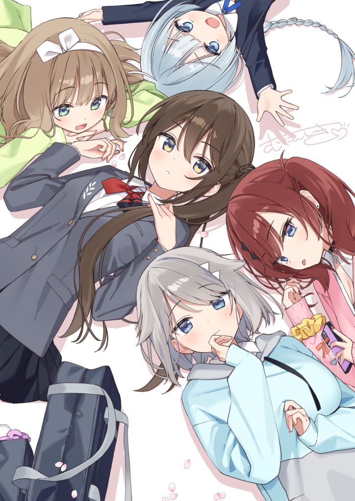 This is a pixiv picture whose title is 義妹5人いる.