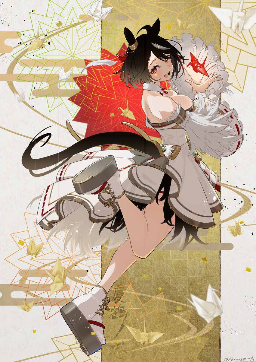 This is a pixiv picture whose title is 正月キタちゃん.
