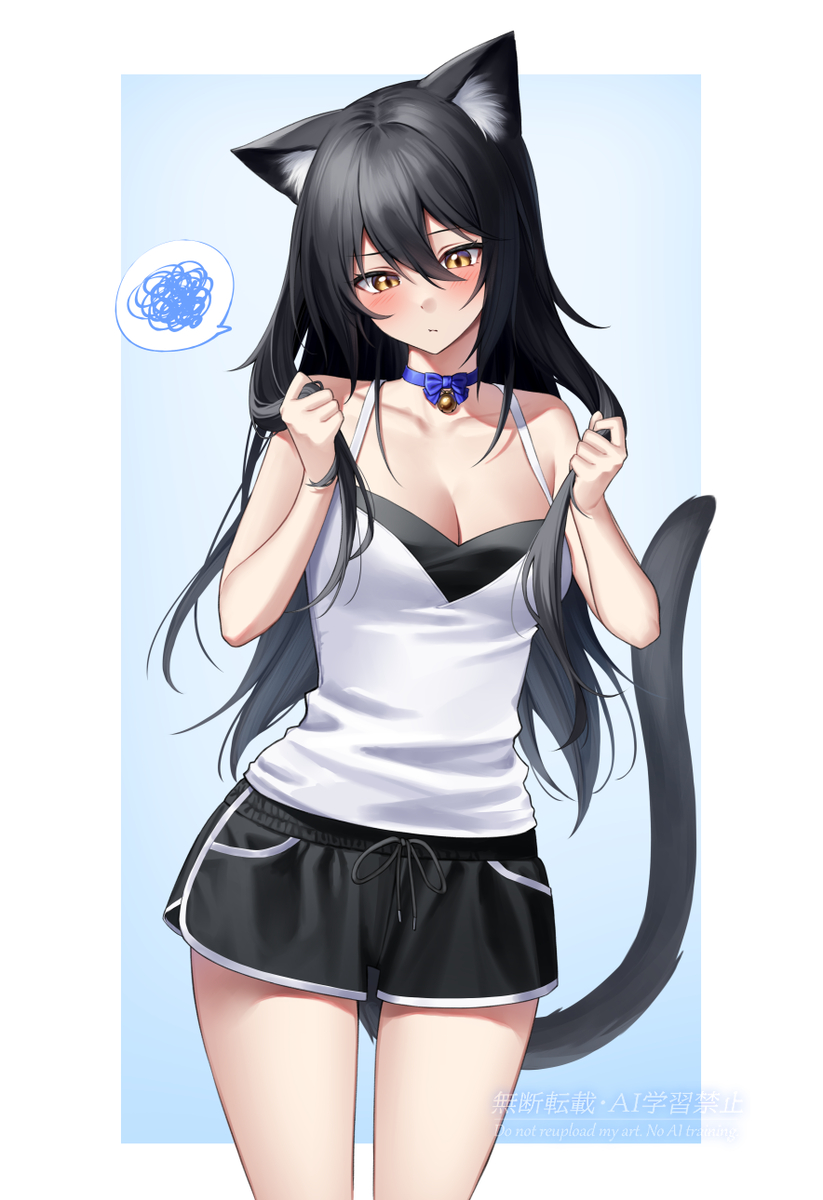This is a pixiv picture whose title is 猫菜IF.
