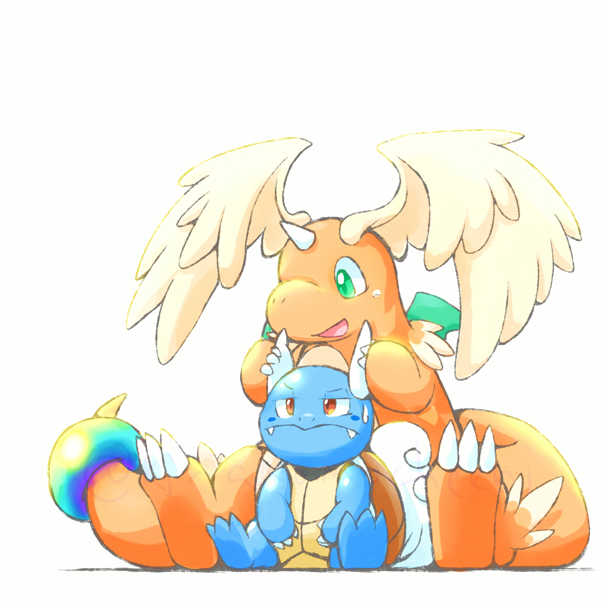This is a pixiv picture whose title is メガカイリュー.