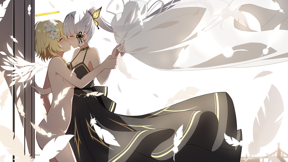 This is a pixiv picture whose title is 荧鹭-天堂坠落-终将与她同在的光芒.