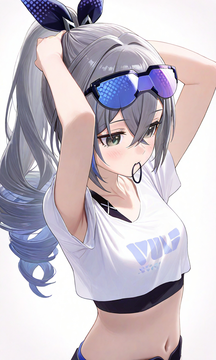 This is a pixiv picture whose title is 銀狼 | Silver Wolf.