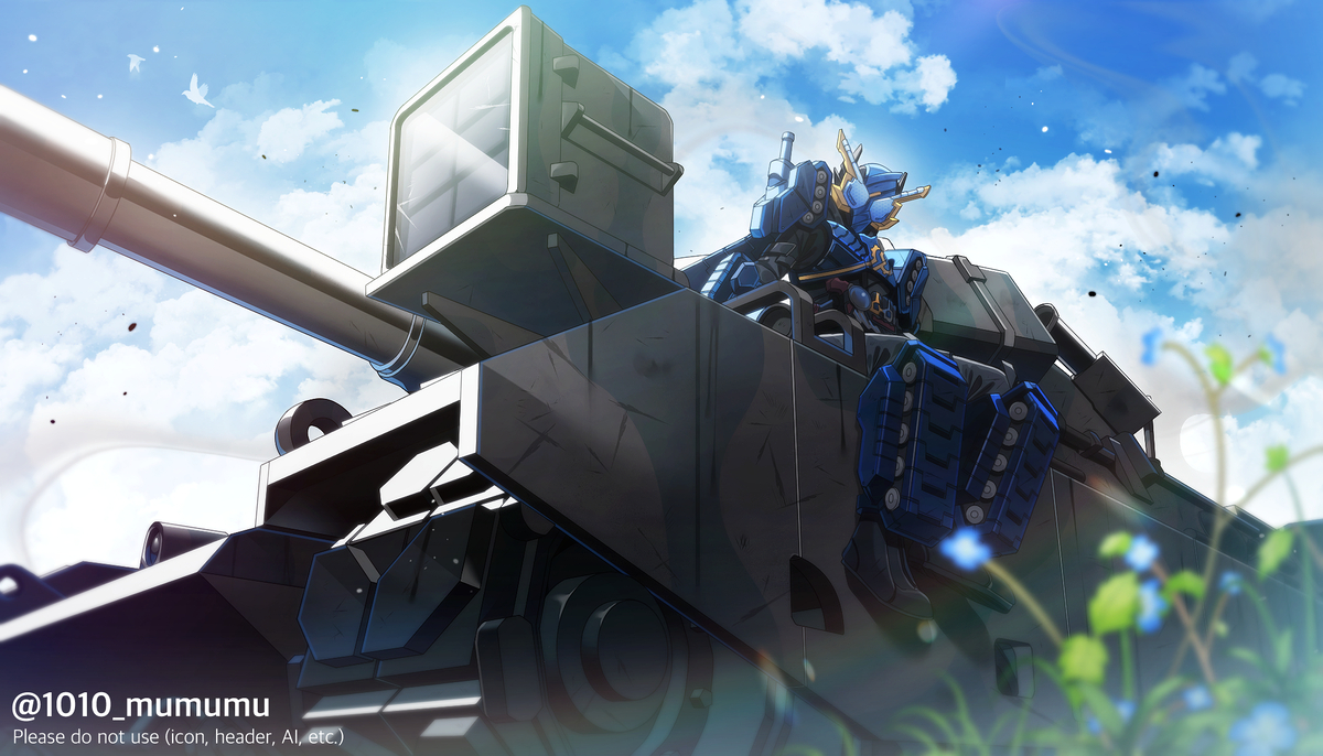 This is a pixiv picture whose title is 兵器のヒーロー.
