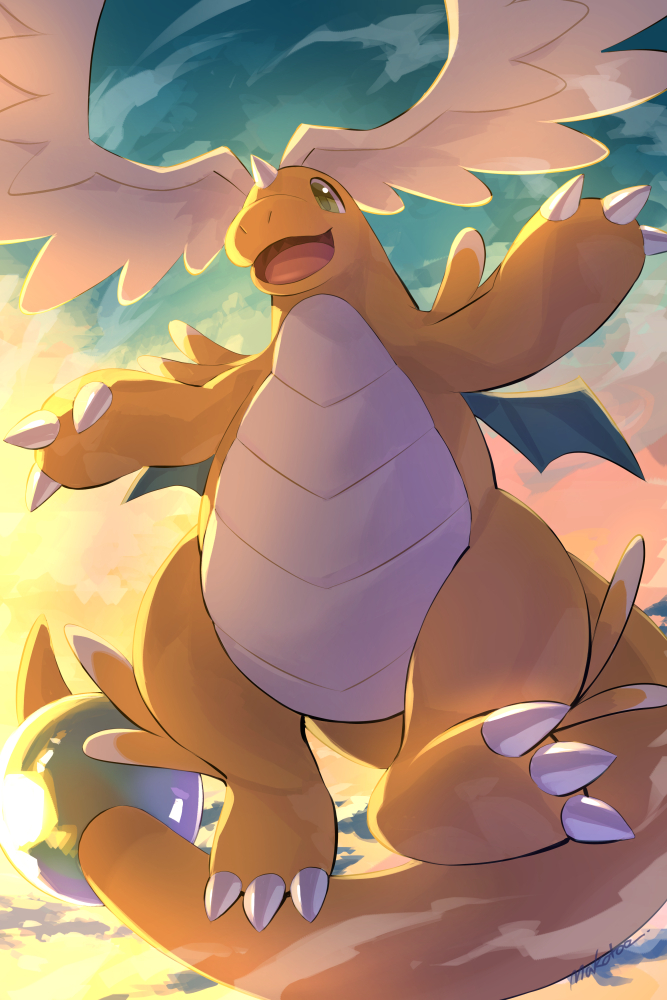 This is a pixiv picture whose title is メガカイリュー+.
