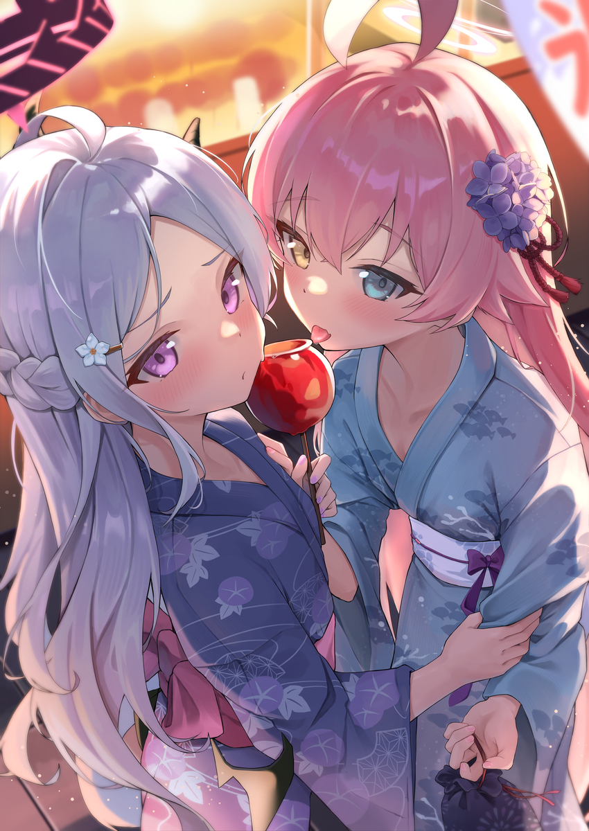 This is a pixiv picture whose title is 夏祭り.