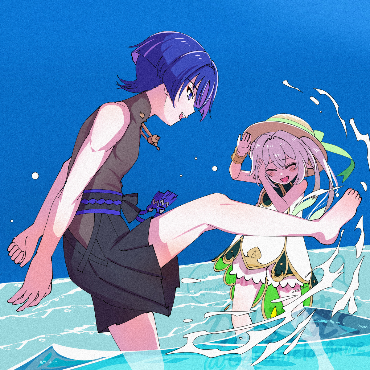 This is a pixiv picture whose title is 放浪者とナヒーダ詰め合わせ 19.