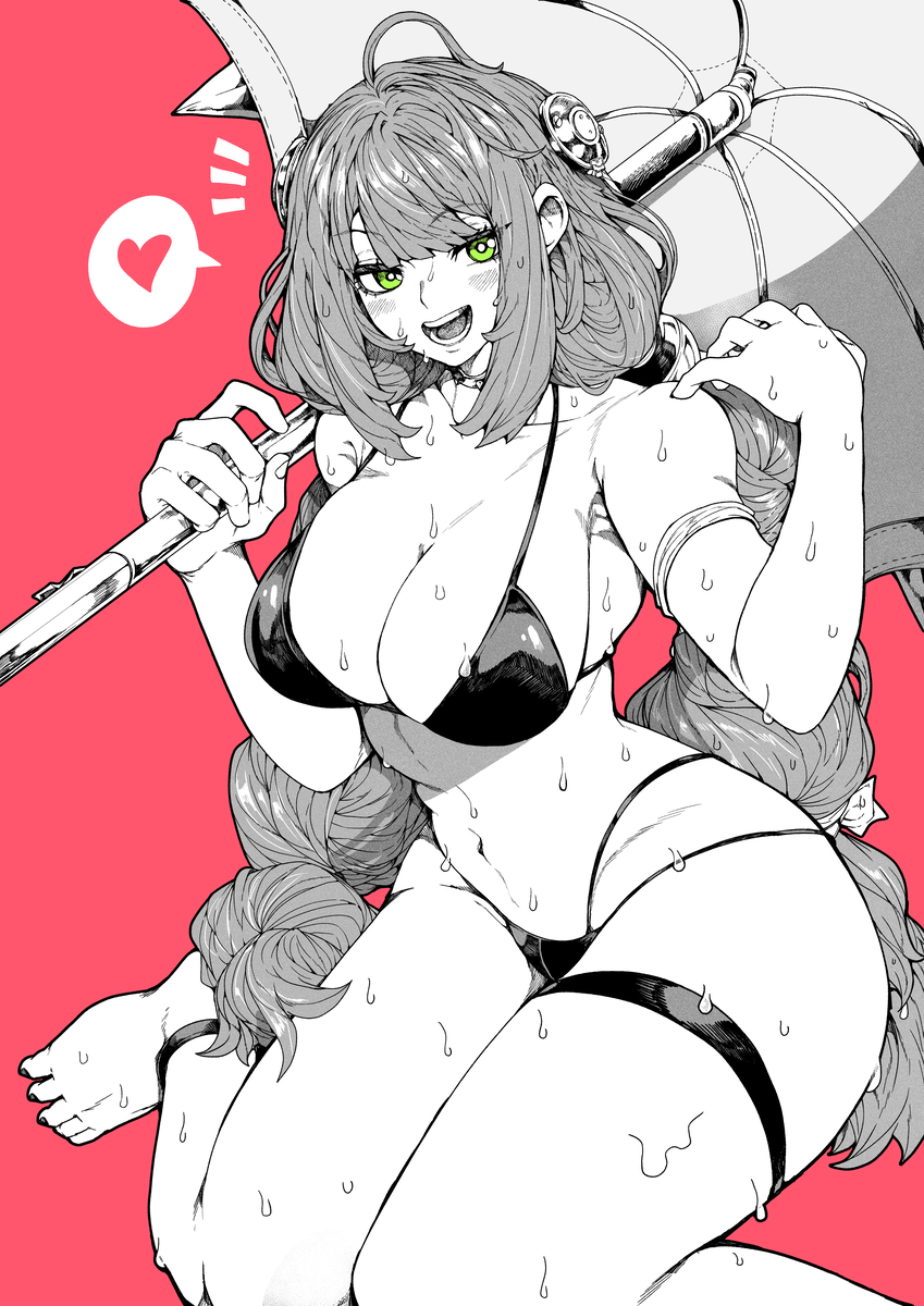 This is a pixiv picture whose title is 夏柚葉！.