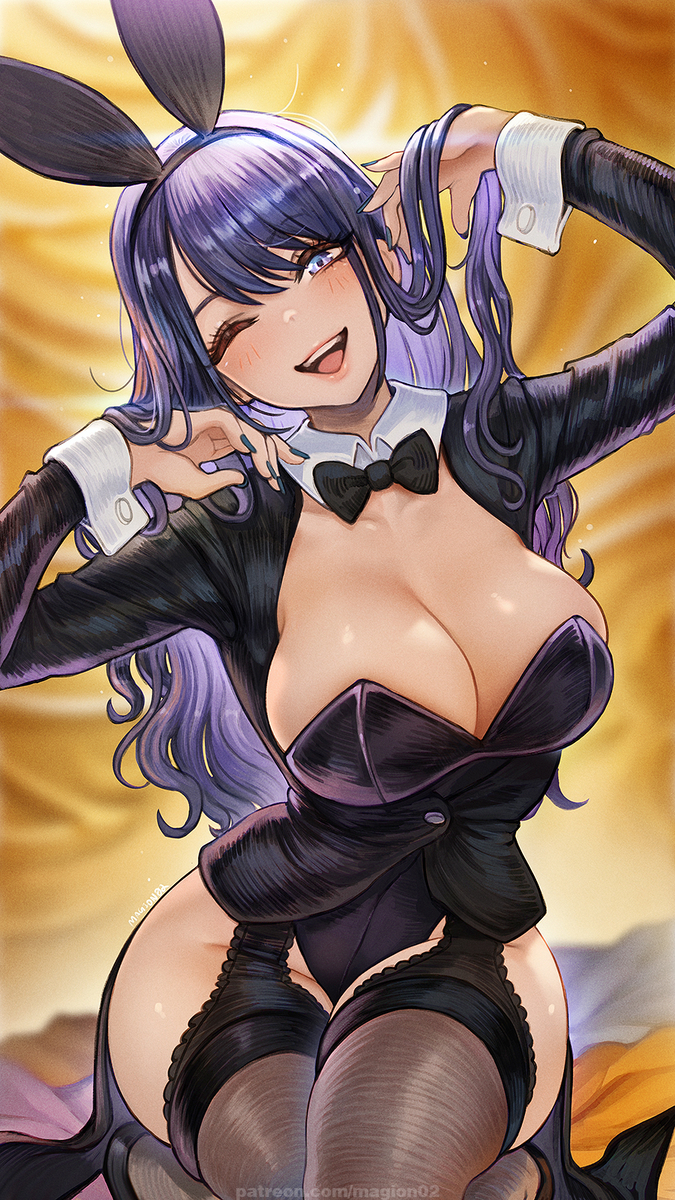 This is a pixiv picture whose title is 喜多川海夢 バニーver..