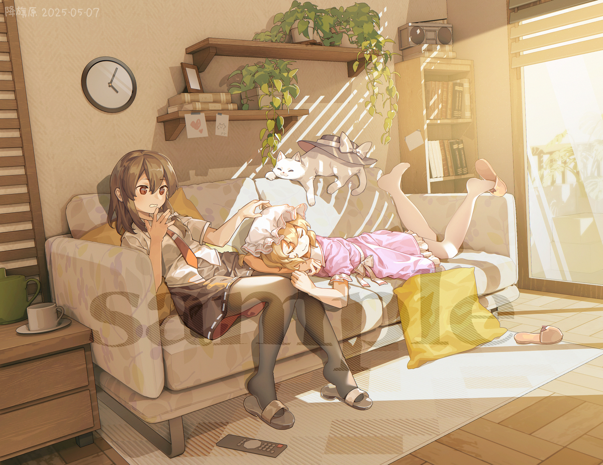 This is a pixiv picture whose title is 午惬小憩.
