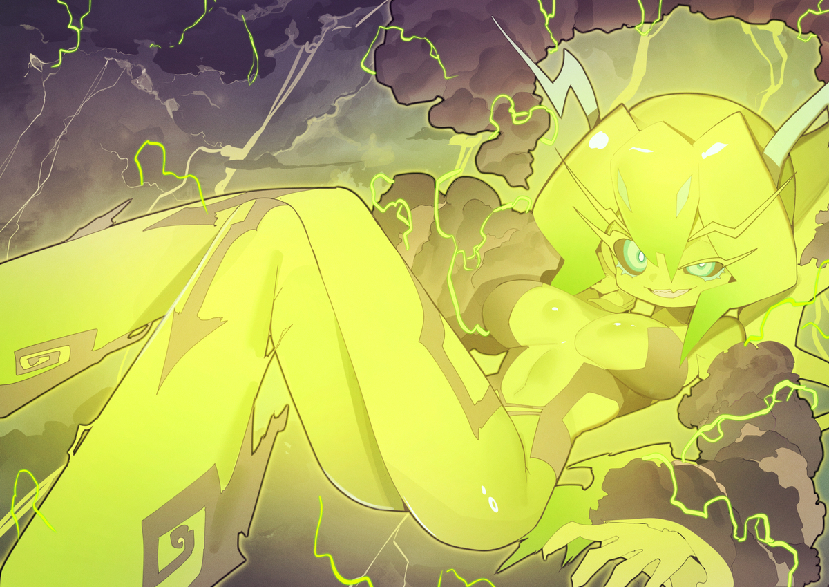 This is a pixiv picture whose title is 絢嵐たるメガラ.
