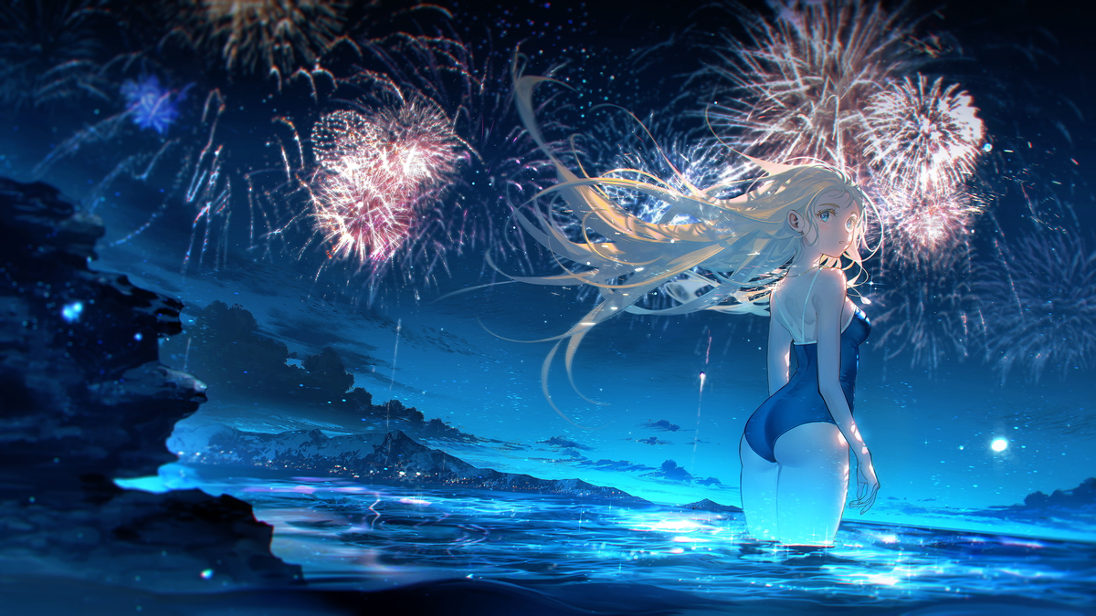 This is a pixiv picture whose title is 潮.