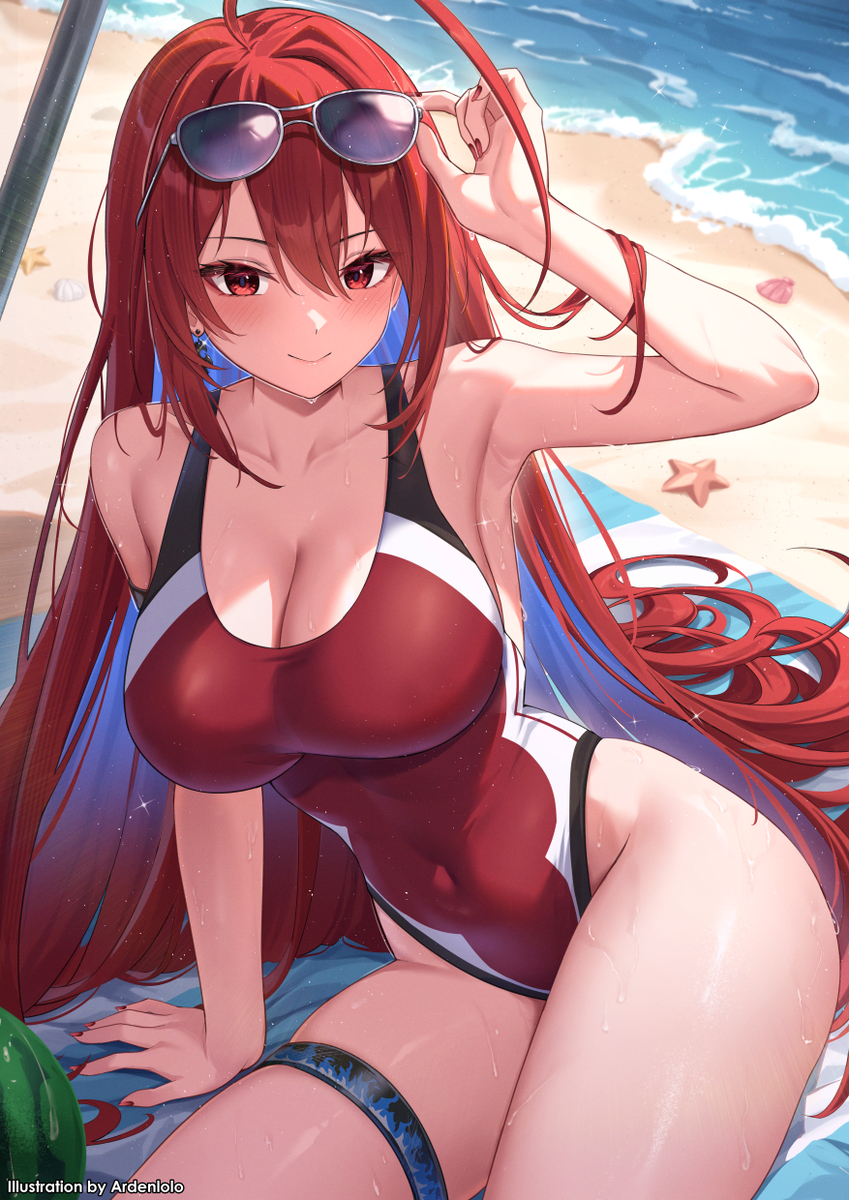 This is a pixiv picture whose title is エリザベス ホロなつパラダイス.