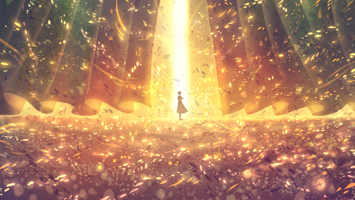 This is a pixiv picture whose title is 転星の風.