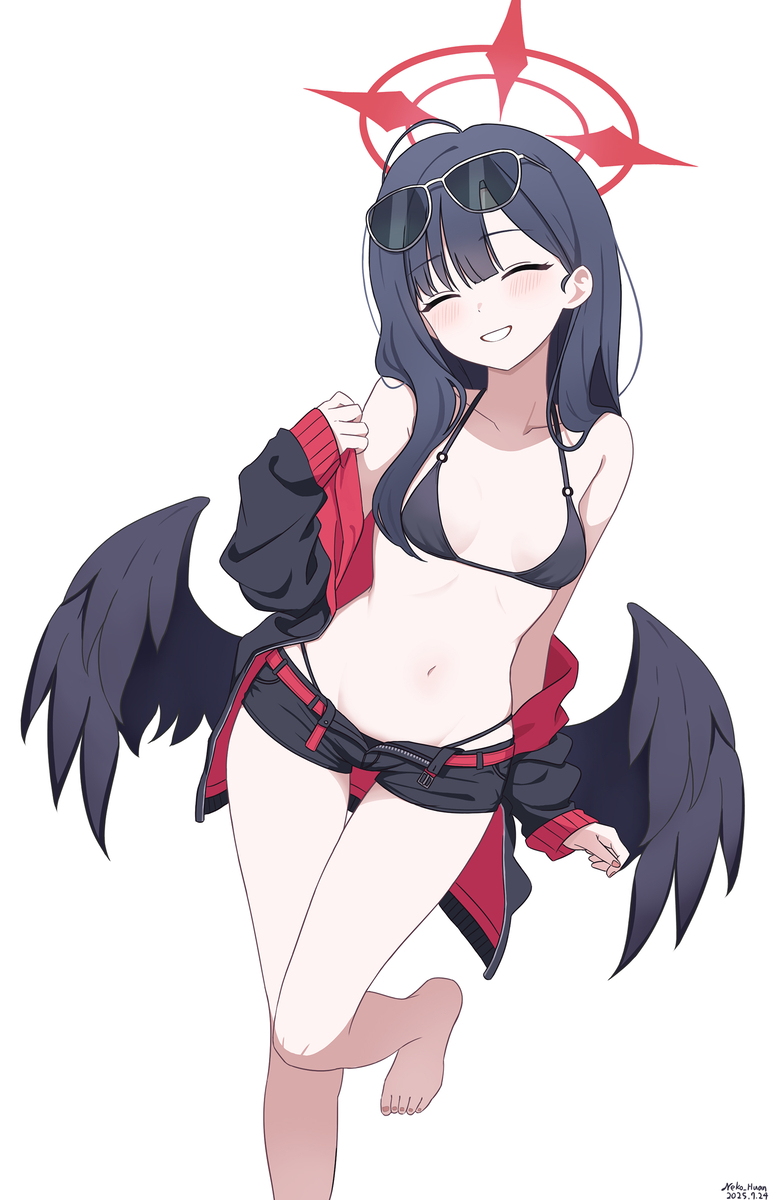 This is a pixiv picture whose title is 仲正イチカ(水着).
