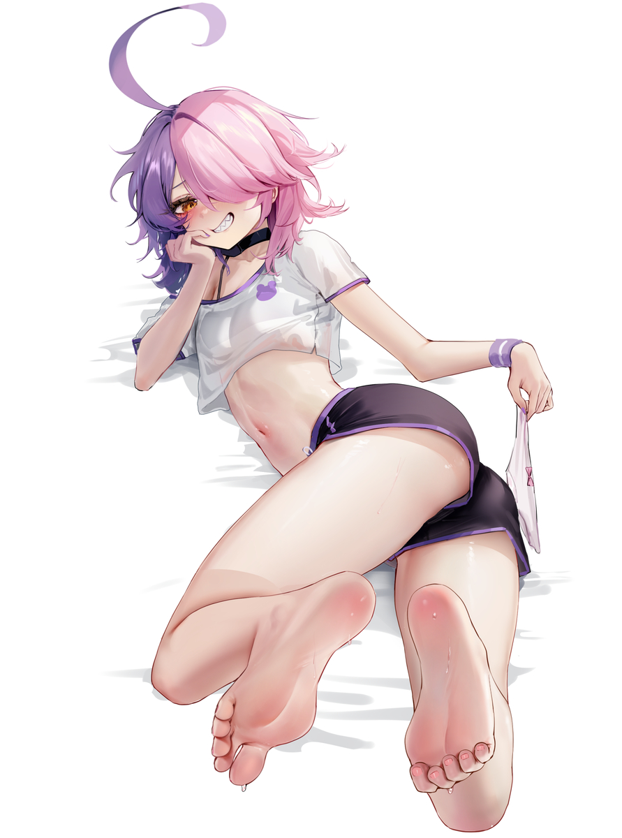 This is a pixiv picture whose title is 愣着干嘛，给本大爷舔干净～.