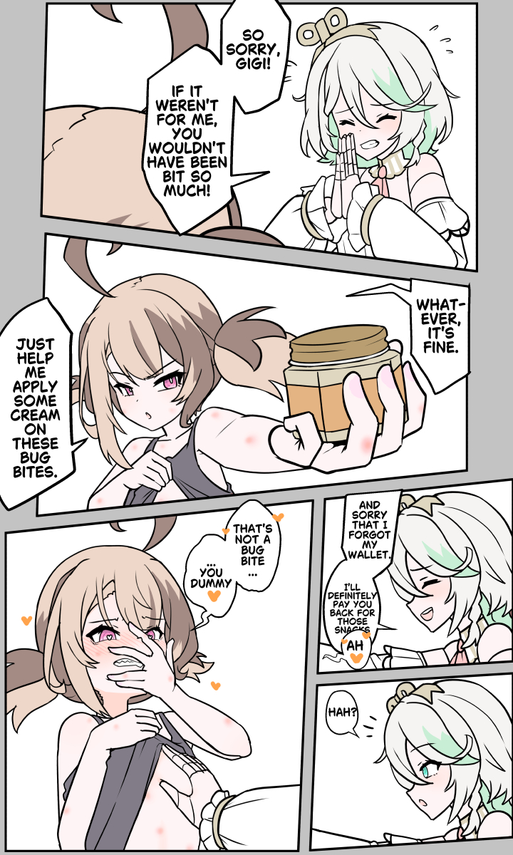 This is a pixiv picture whose title is 💚🧡.