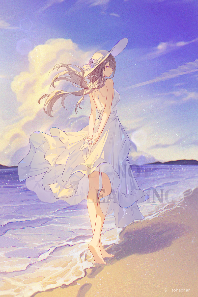 This is a pixiv picture whose title is Summer The Herta.