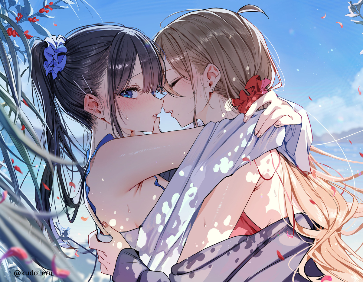 This is a pixiv picture whose title is 木陰で.