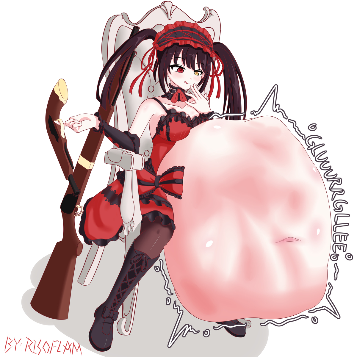 This is a pixiv picture whose title is 不合格品回收.
