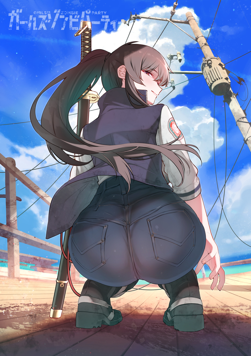 This is a pixiv picture whose title is ガールズゾンビパーティーイラスト回.