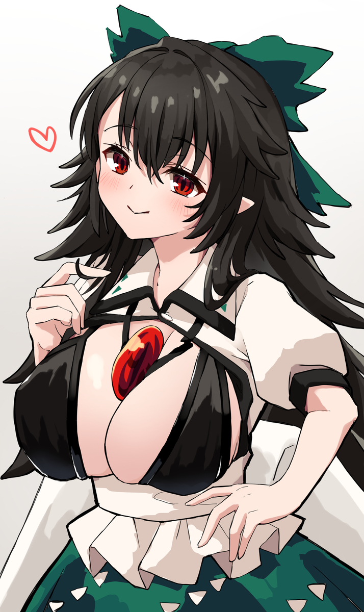 This is a pixiv picture whose title is おくうちゃんはでかい！.