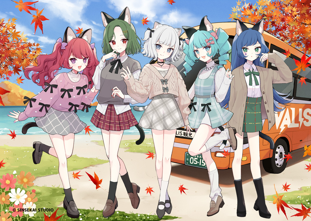 This is a pixiv picture whose title is 無限バスツアー.