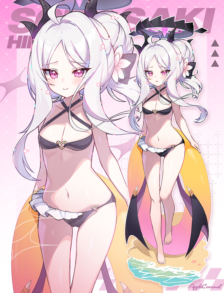 This is a pixiv picture whose title is ヒナ💜.