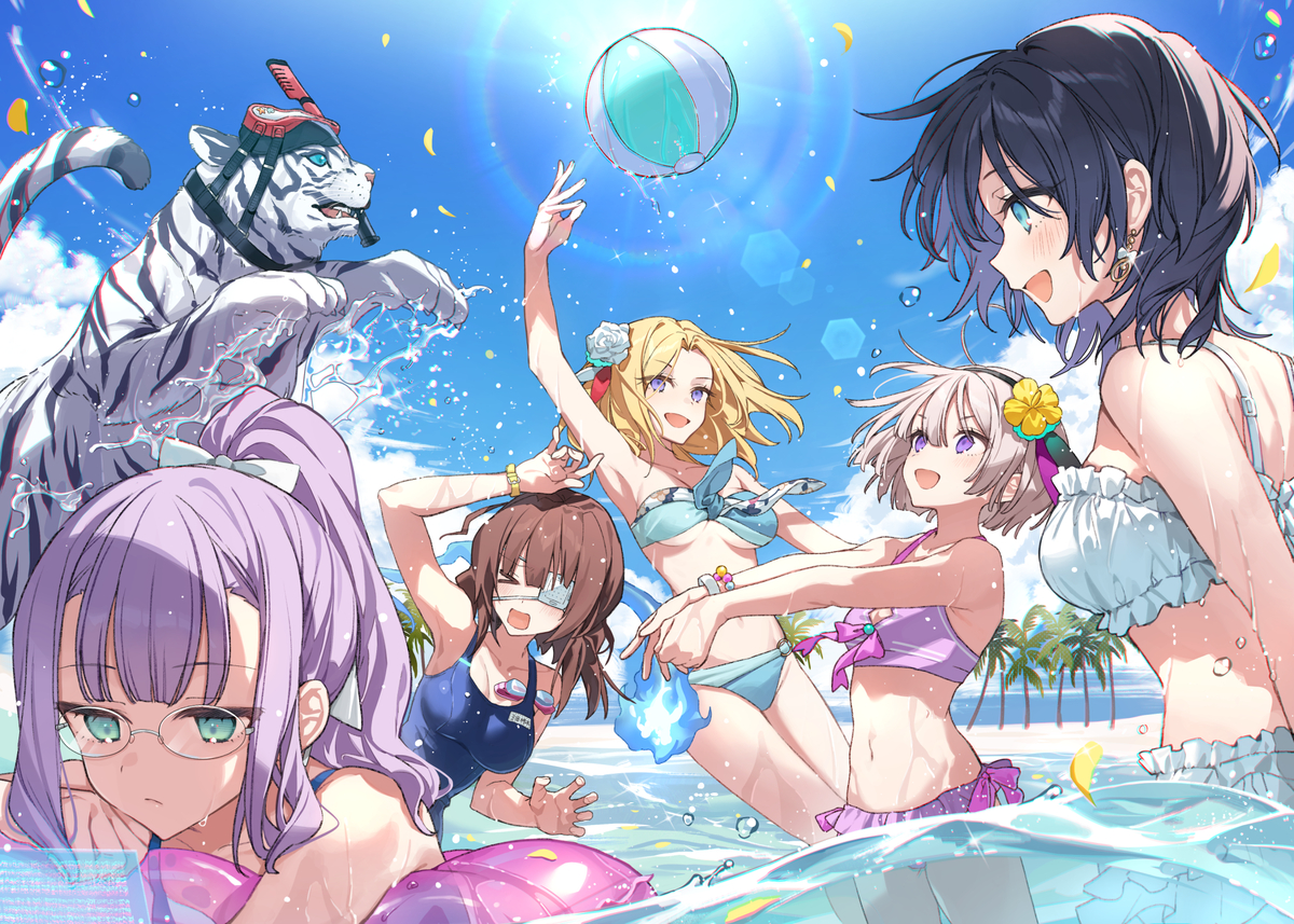 This is a pixiv picture whose title is 🌊✨.
