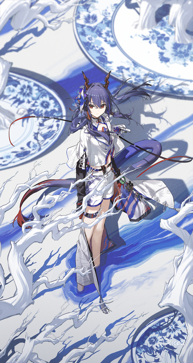This is a pixiv picture whose title is 冰纹玉釉.