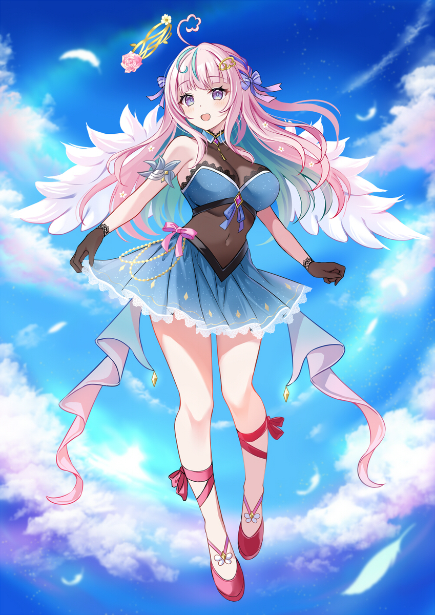 This is a pixiv picture whose title is ぽわりぽわち.