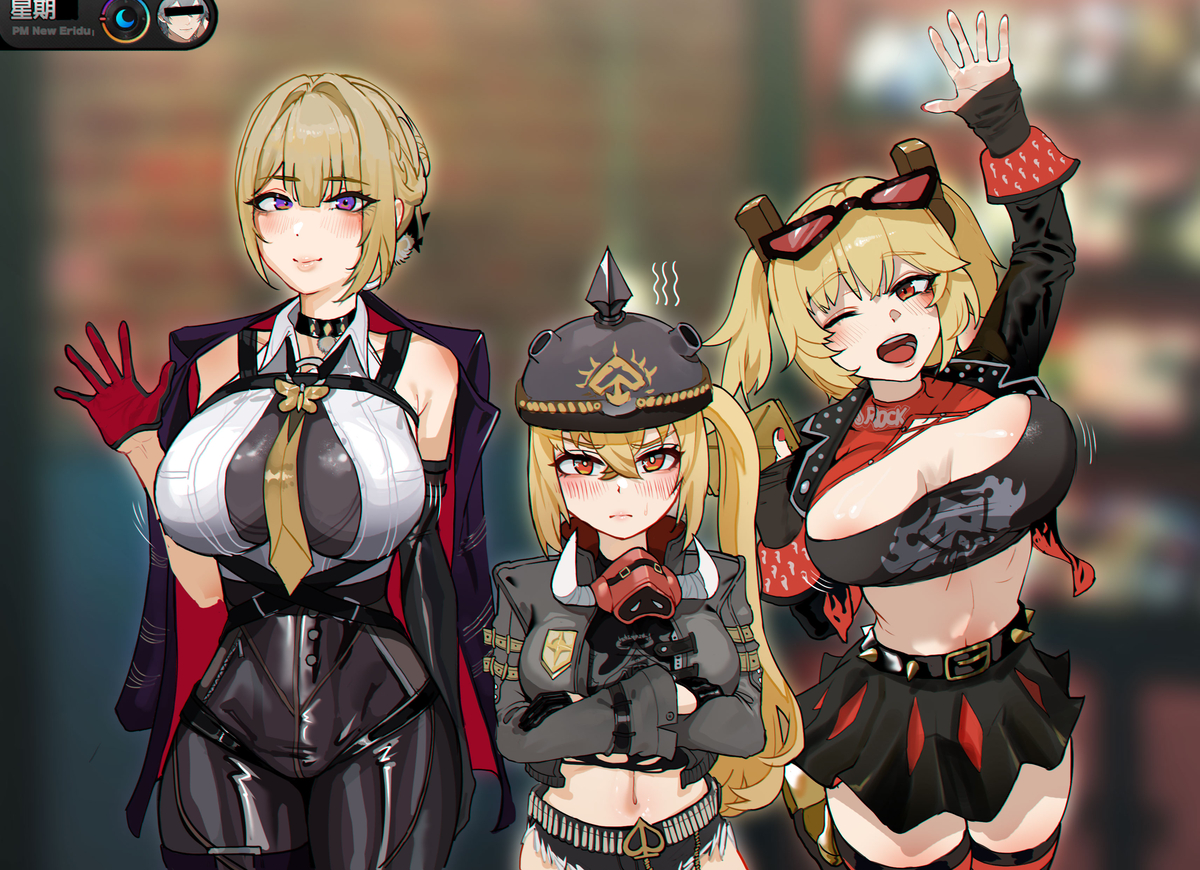 This is a pixiv picture whose title is 你的金毛女友们.