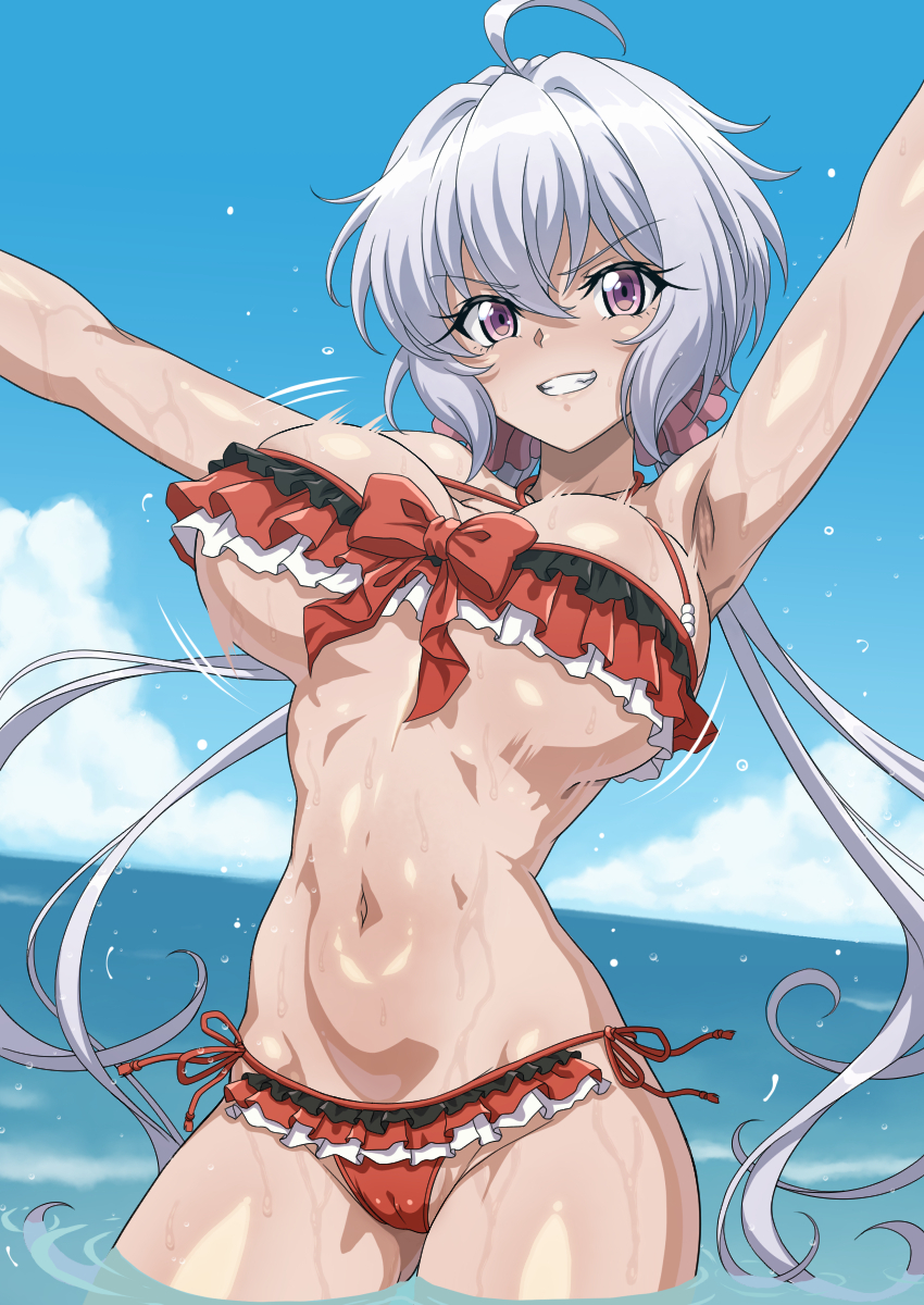 This is a pixiv picture whose title is 雪音クリス.