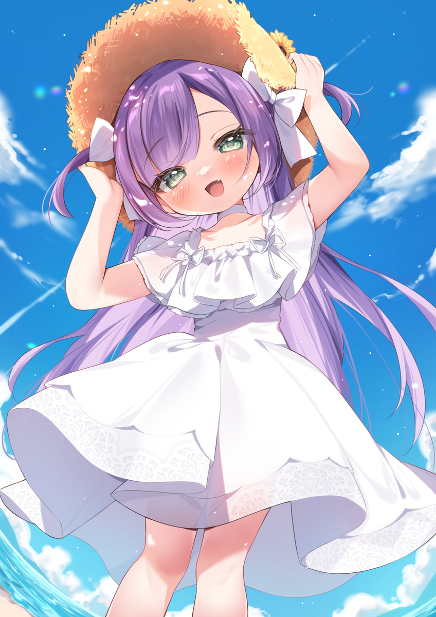 This is a pixiv picture whose title is 「夏休みいっしょに楽しみましょうっ」.
