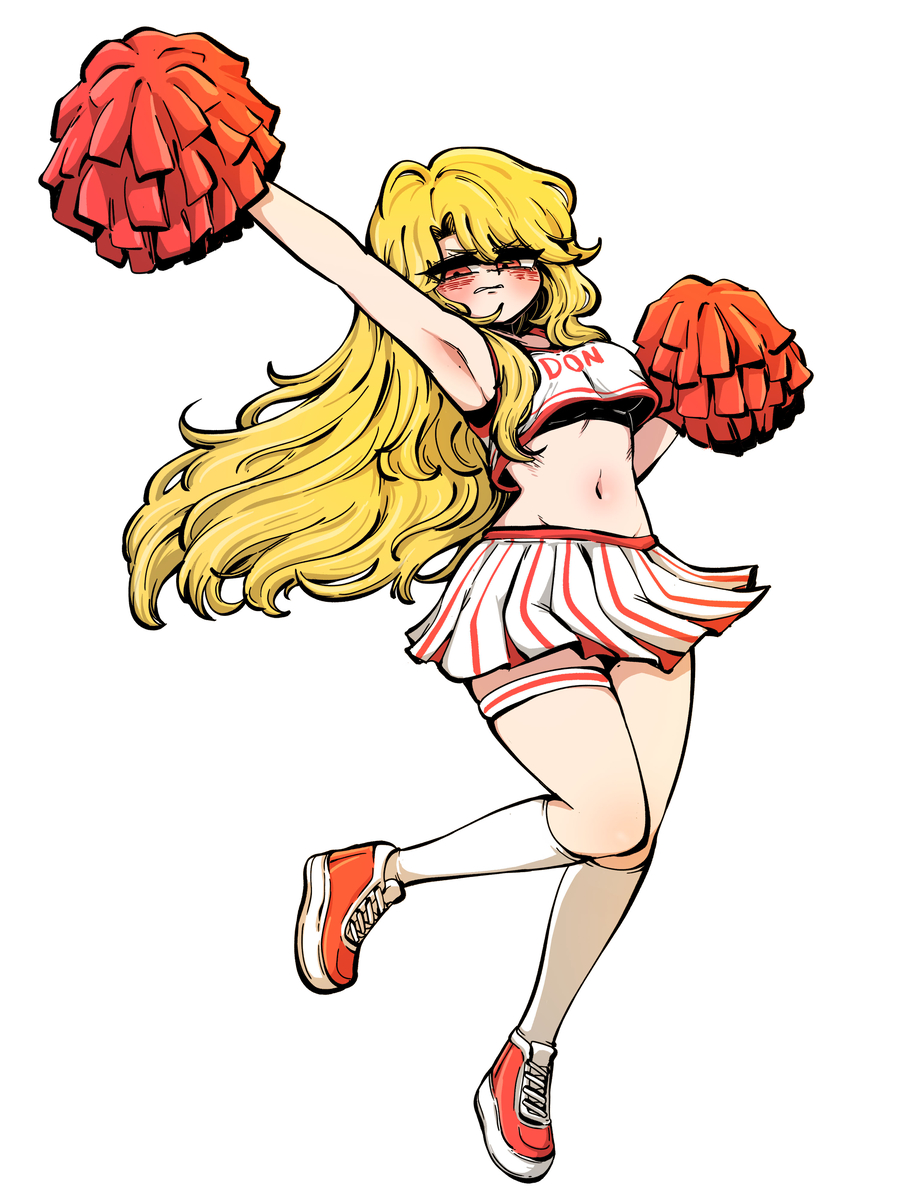 This is a pixiv picture whose title is 치어리더 산초.