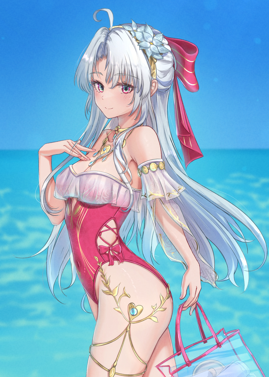 This is a pixiv picture whose title is Carlotta - Splashing Summer.