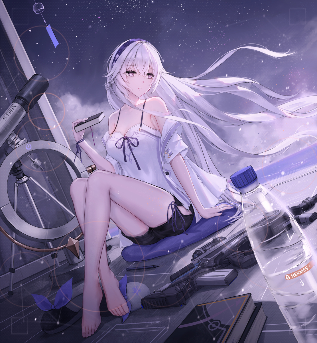 This is a pixiv picture whose title is Stargazer.
